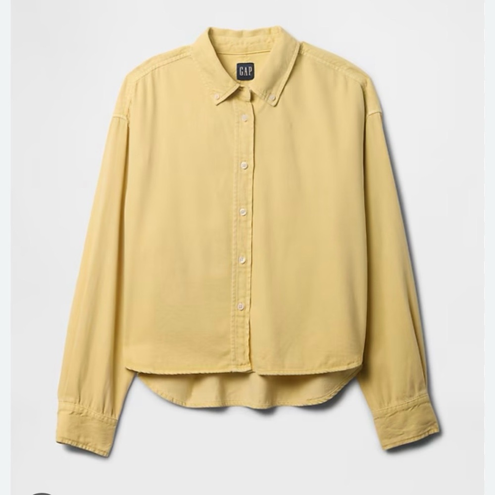 Gap Ultra Soft Denim Crop Big Shirt!